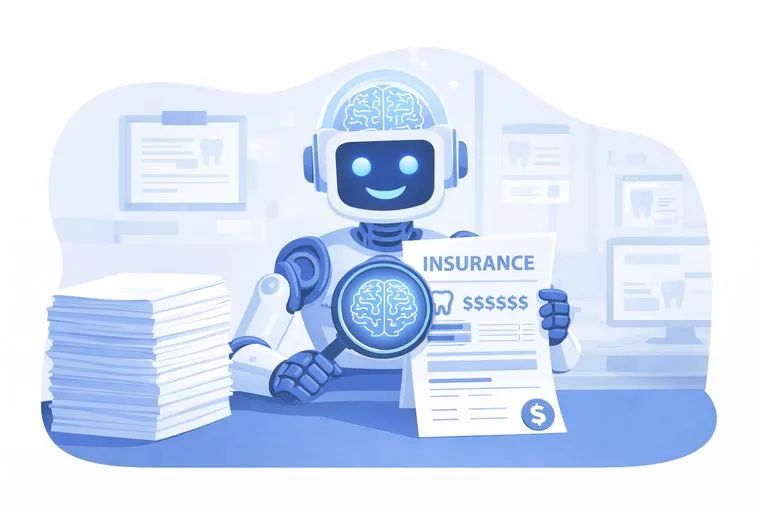 Illustration of insurance payments being matched and posted to a practice management system